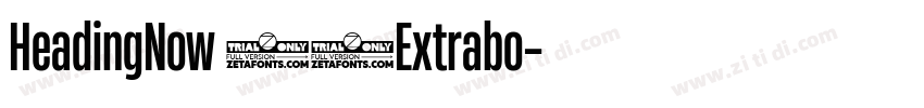 HeadingNow 87Extrabo字体转换